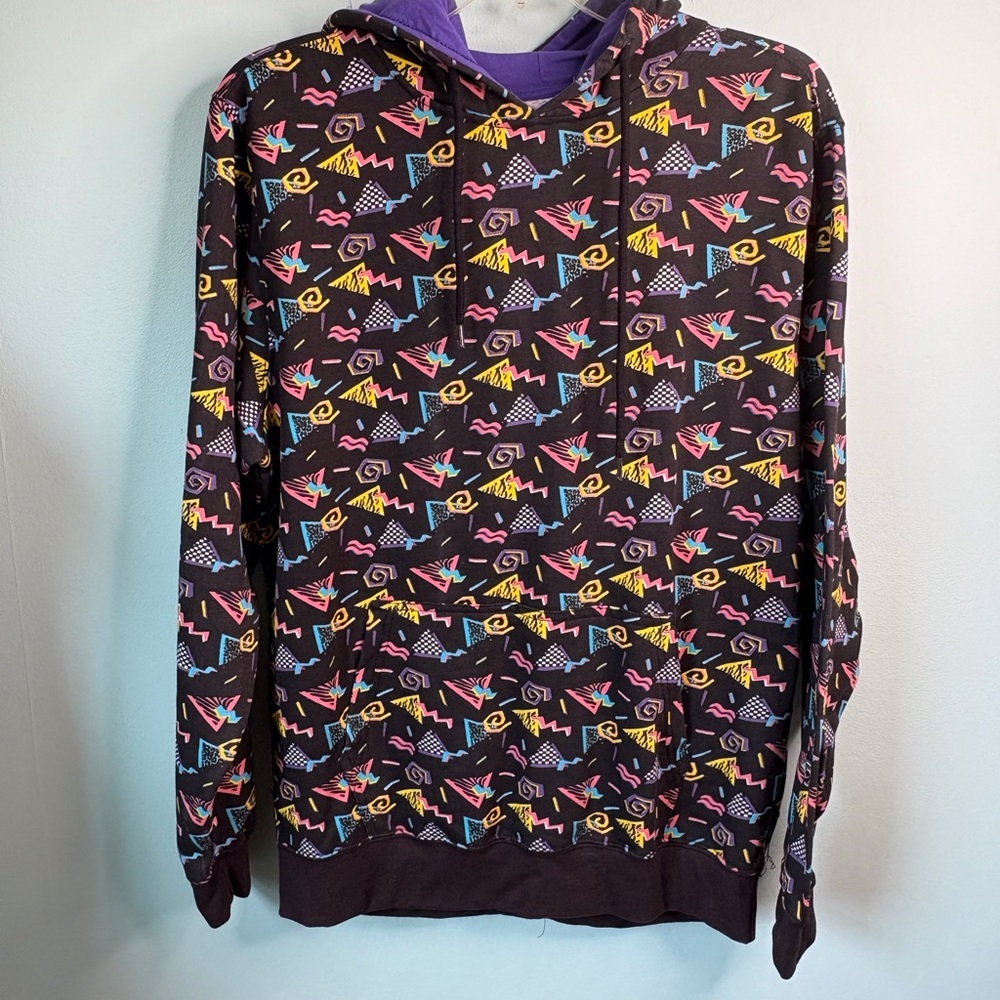 Super Massive size L hoodie- colorful 90s design